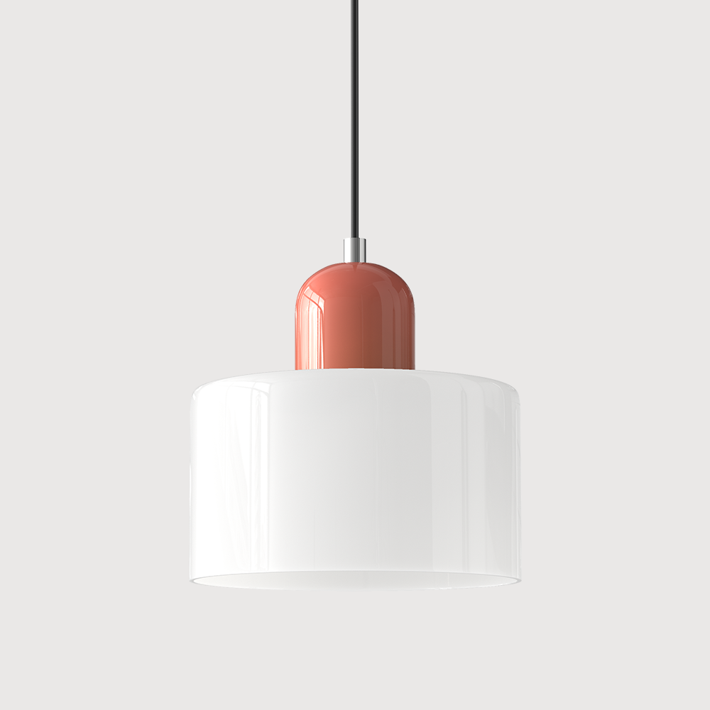 Chroma | Moderne Bauhaus Cilinder En Koepel Glas Hanglamp
