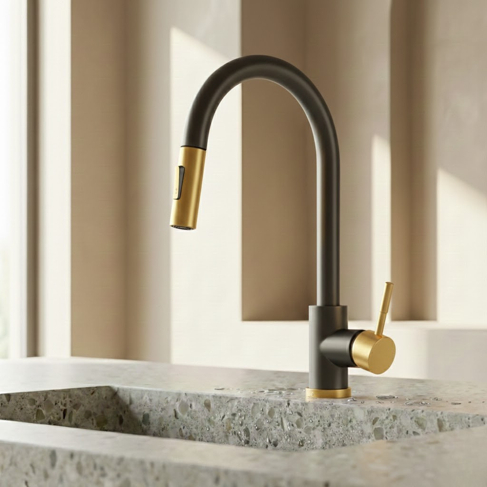 Auralux | Slimme Aanraak Keukenkraan met Uittrekbare Sprayer