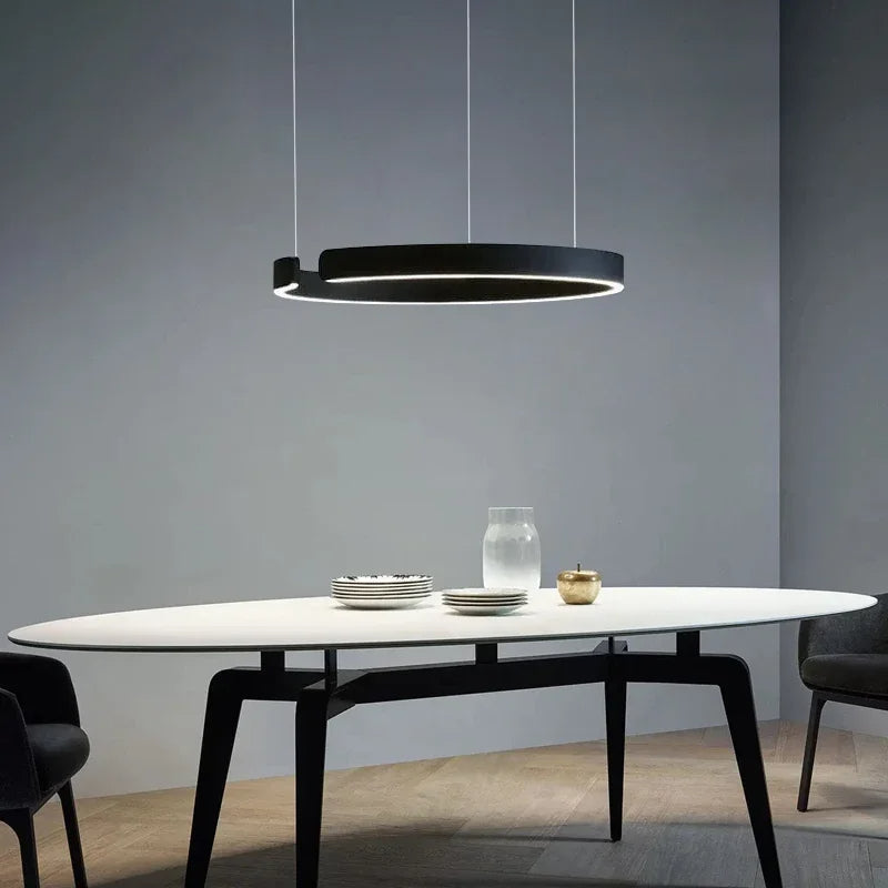 Cyclus | Hedendaagse Open Ring Metalen Hanglamp