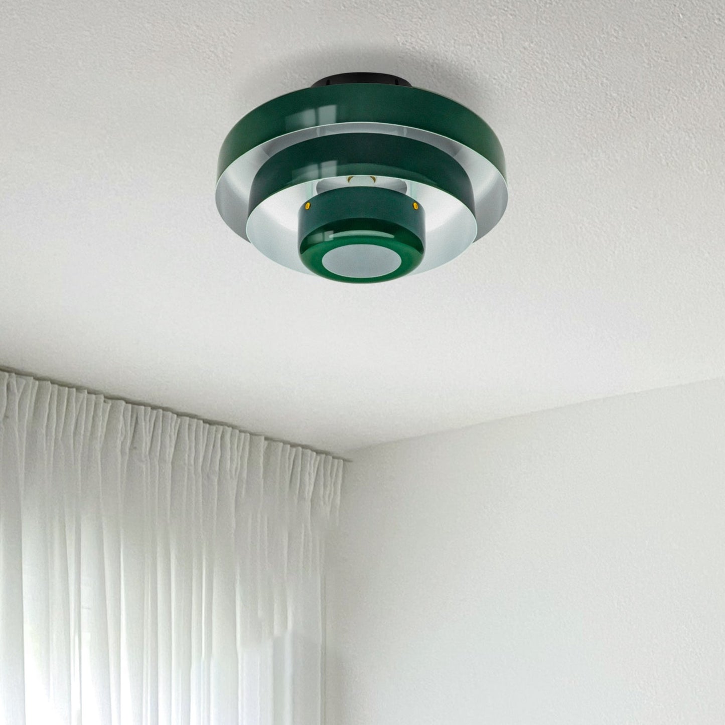 Modera | Retro Laaggedrum Plafondlamp