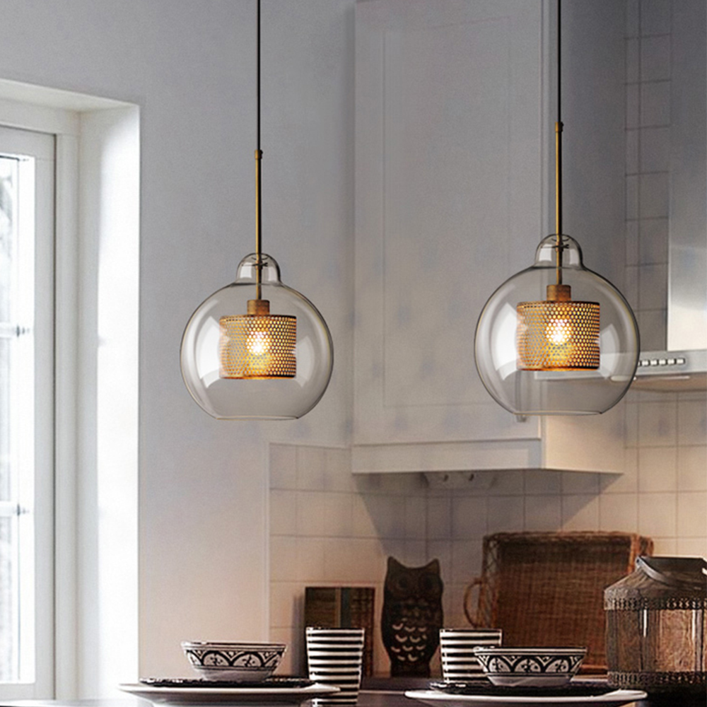 Cylura | Moderne Heldere Glas En Geperforeerde Binnenlamp Hanglamp