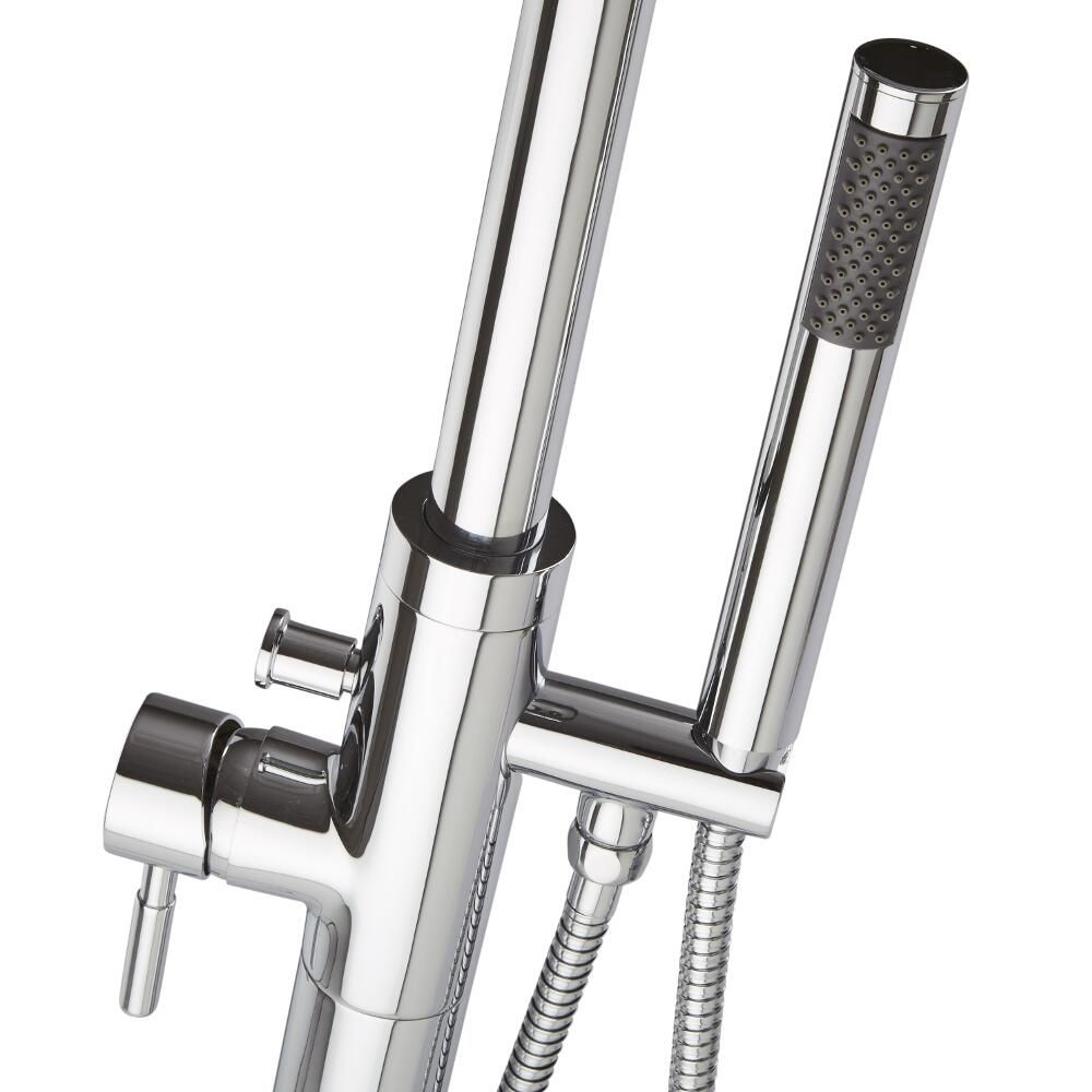 Aquila | Moderne Vrijstaande Douchemengkraan met Gebogen Tuit