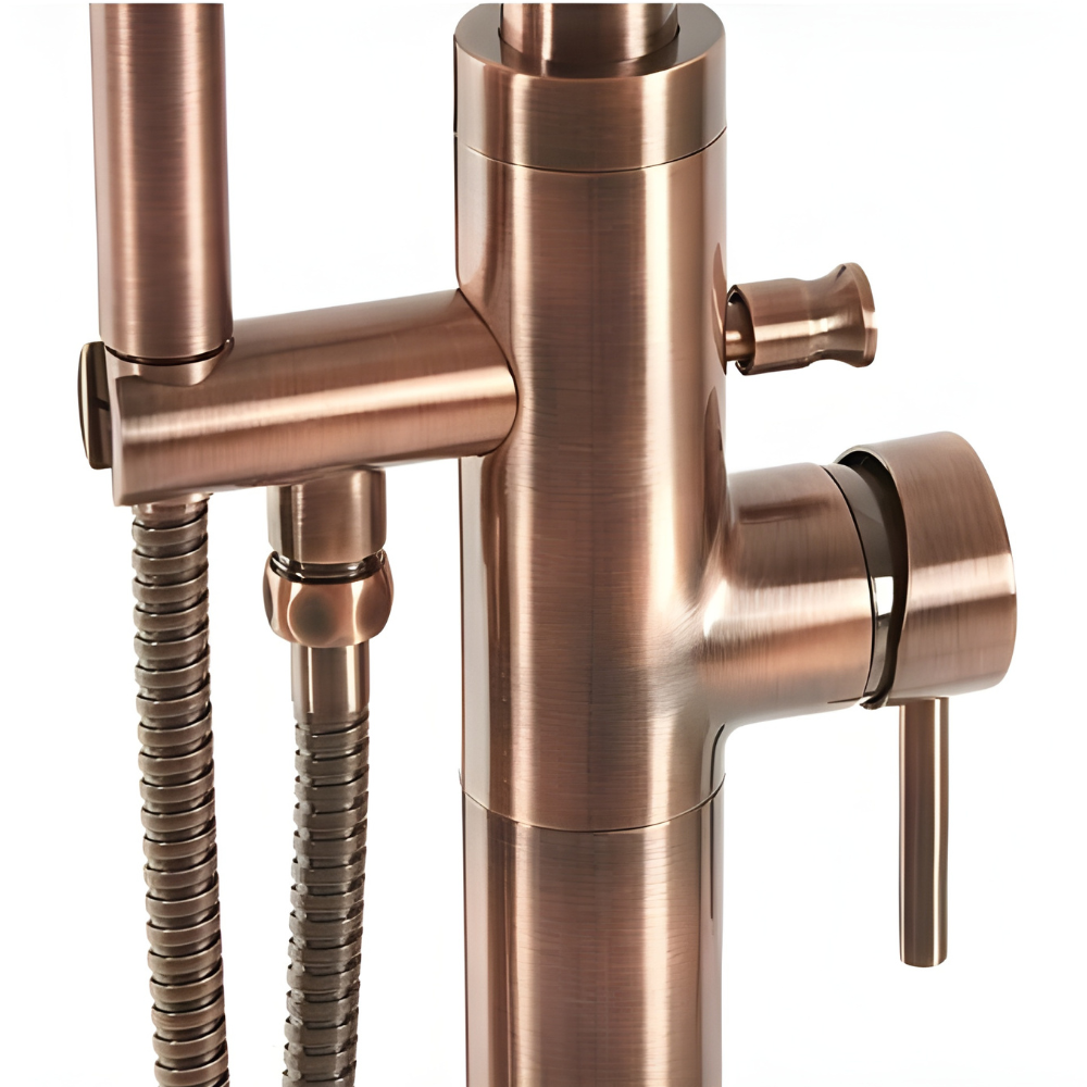 Aquila | Moderne Vrijstaande Douchemengkraan met Gebogen Tuit