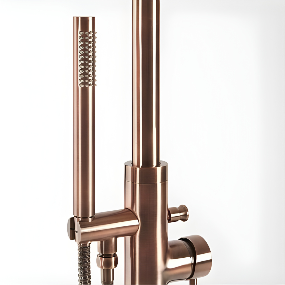 Aquila | Moderne Vrijstaande Douchemengkraan met Gebogen Tuit