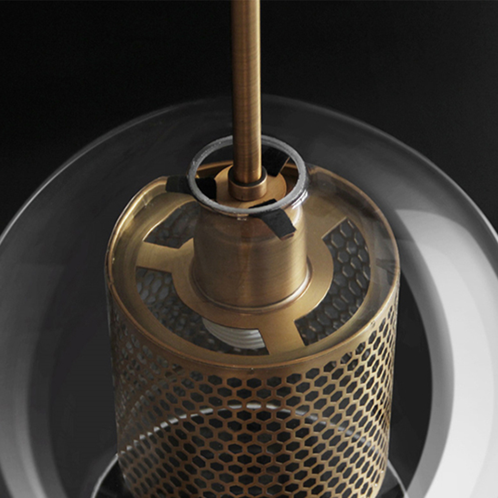 Cylura | Moderne Heldere Glas En Geperforeerde Binnenlamp Hanglamp