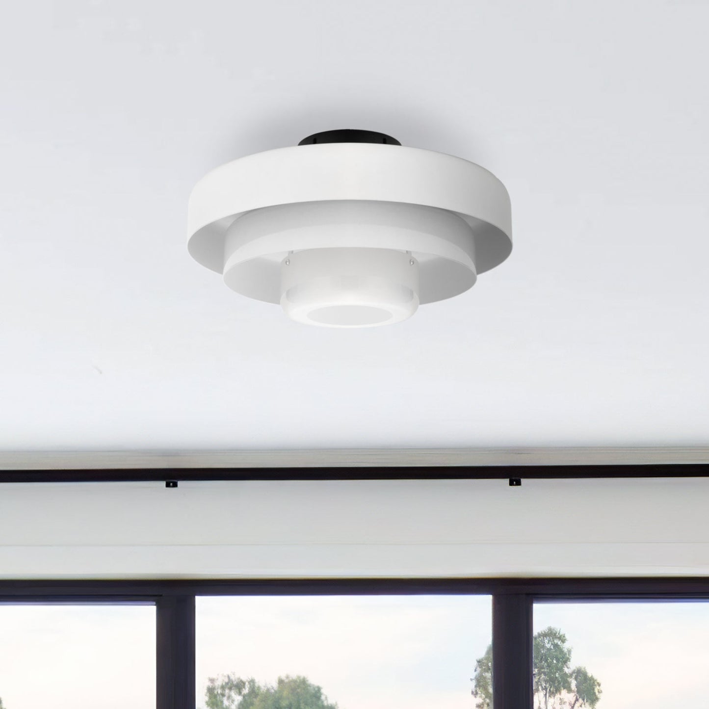 Modera | Retro Laaggedrum Plafondlamp