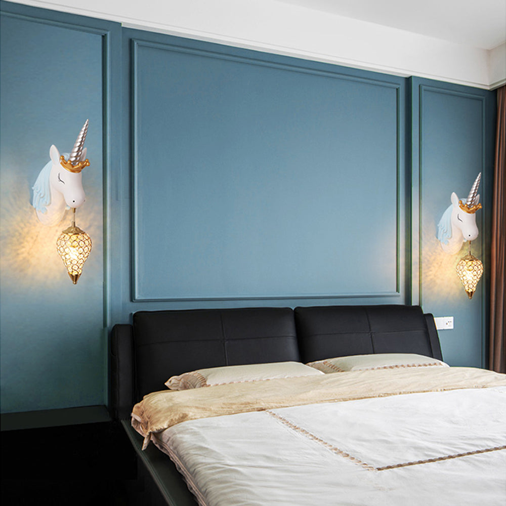 Whimthos | Speelse Eenhoorn Silhouet Kinderkamer Wandlamp