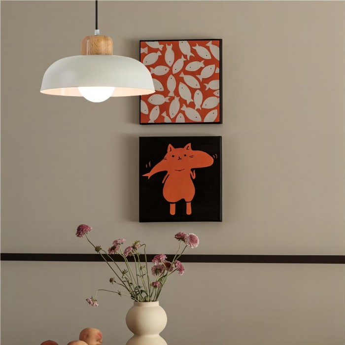 Ligna | Minimalistische Scandinavische Matte Koepel Hanglamp