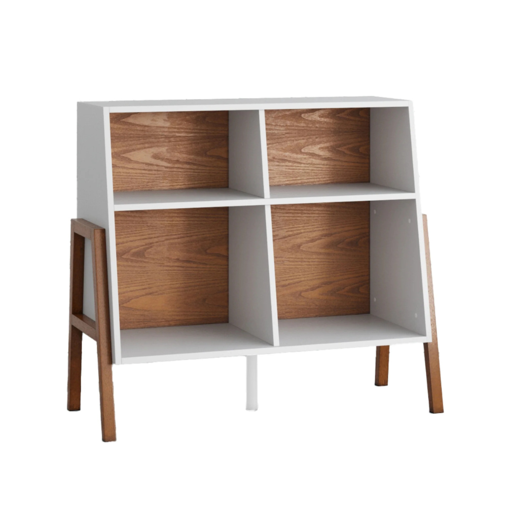 Lyra | Moderne Open Cubby Vier Compartment Opbergkast