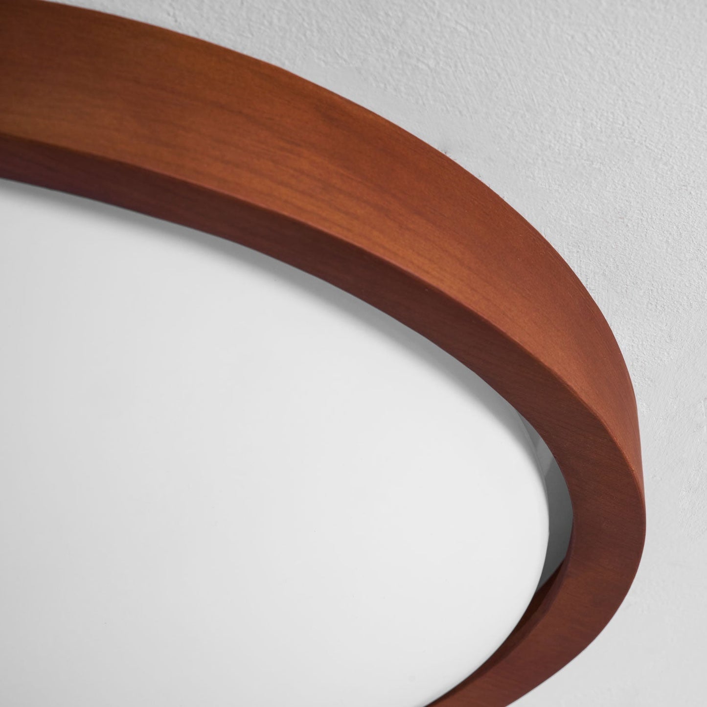 Kaelisyn | Organische Gebogen Houten Geometrische Silhouet Opbouw Plafondlamp