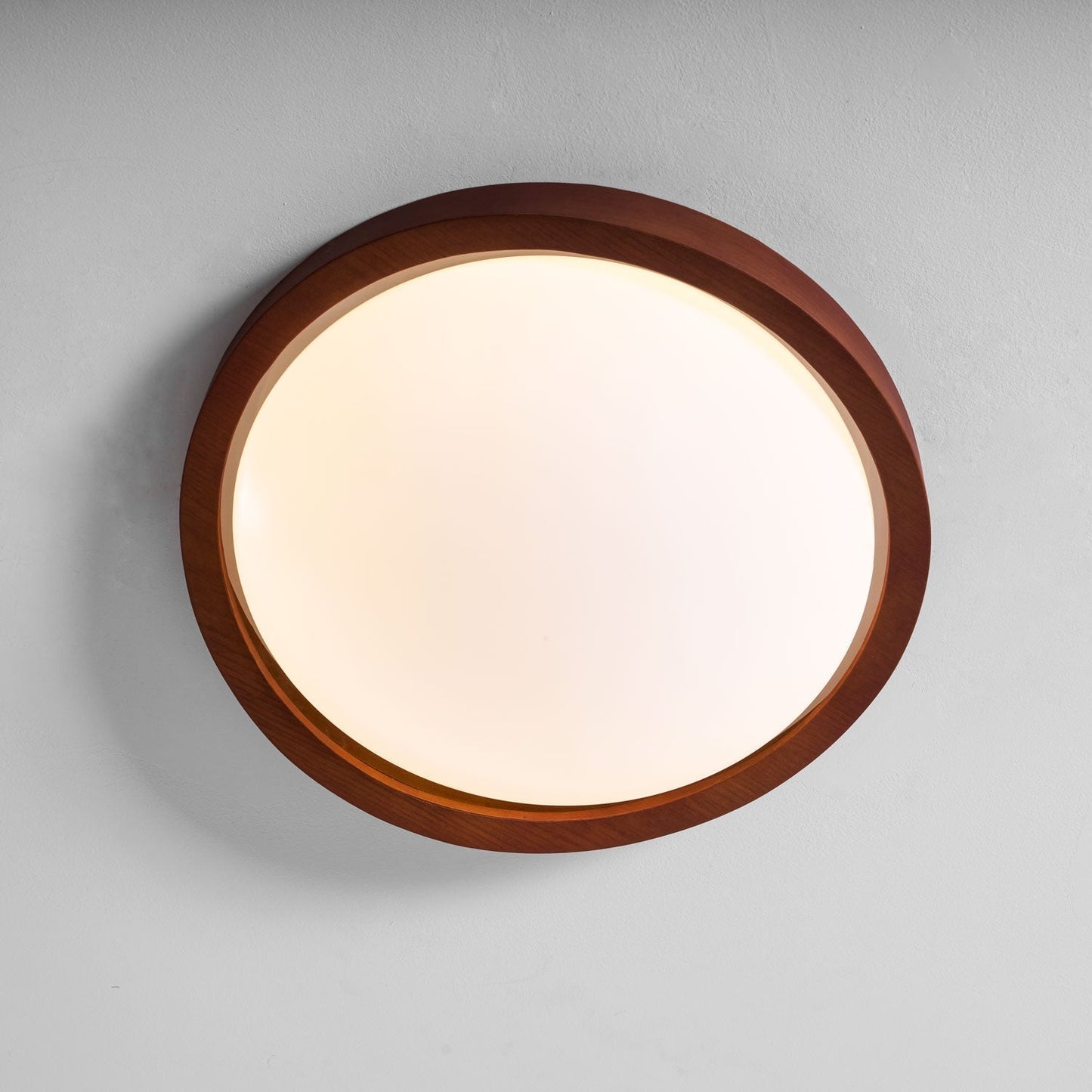 Kaelisyn | Organische Gebogen Houten Geometrische Silhouet Opbouw Plafondlamp