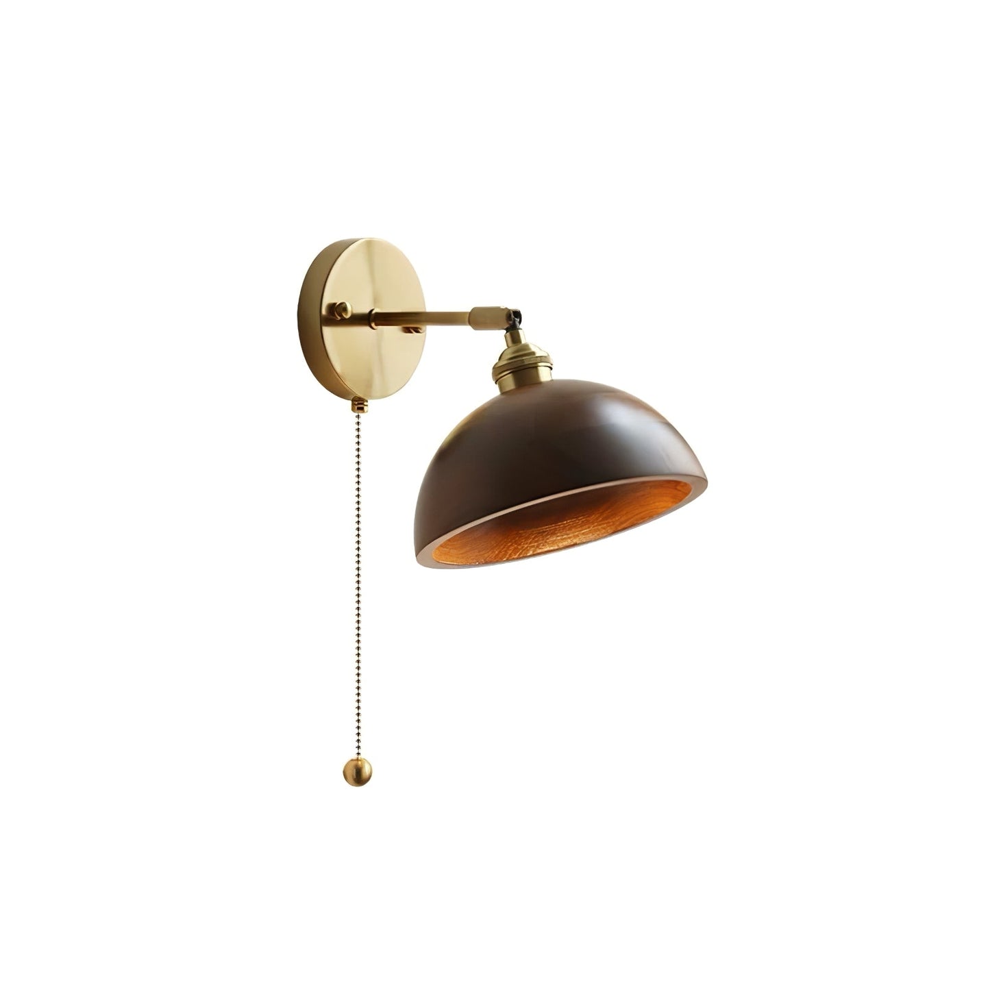 Thorgren | Midcentury Geometrische Kegel Silhouet Houten Wandlamp