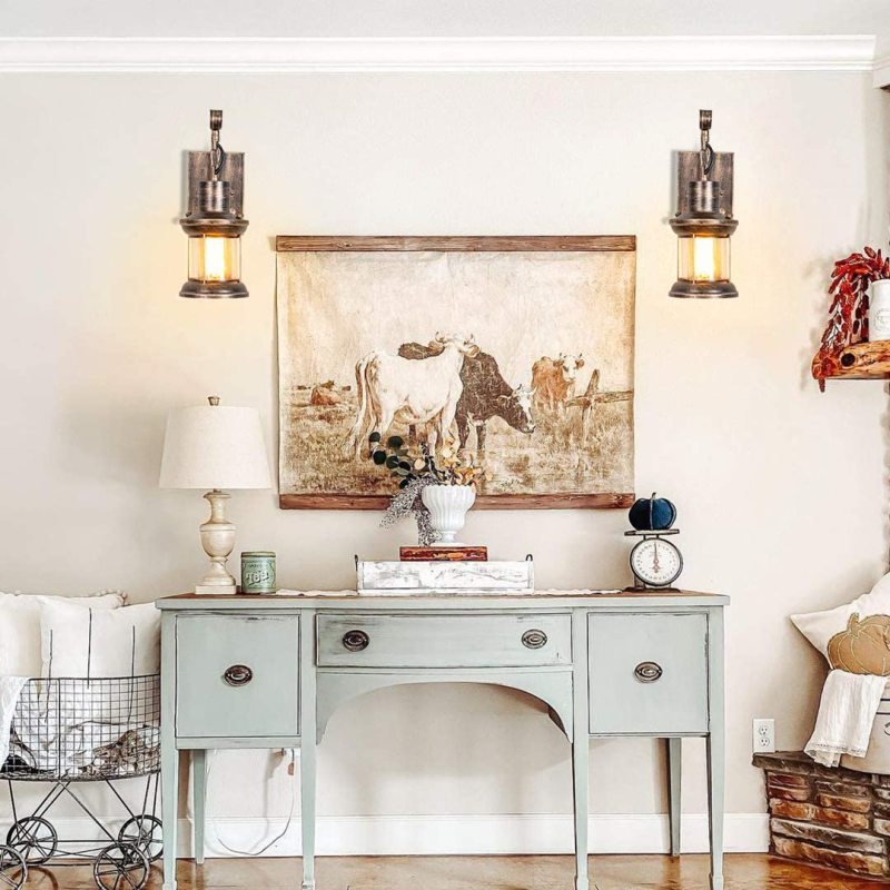 Kolar | Industriële Antieke Lantaarn Stijl Metalen Wandlamp