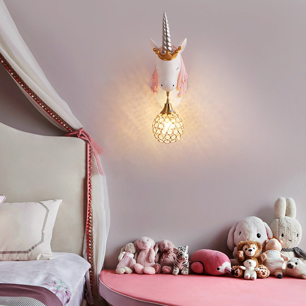 Whimthos | Speelse Eenhoorn Silhouet Kinderkamer Wandlamp