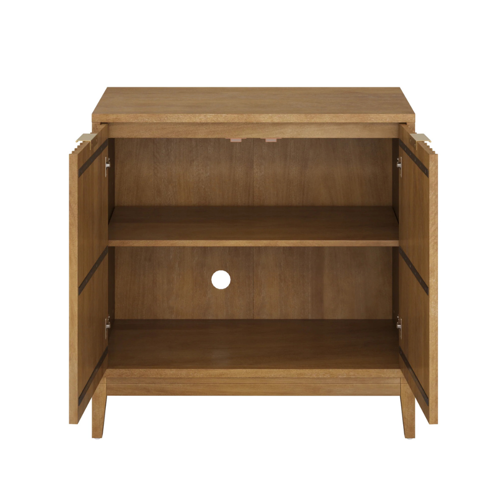 Olema | Geprofileerde Deur Opbergkast Met Messing Bevestiging