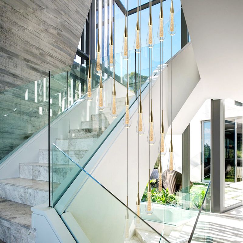 Voraele | Elegante Facet Kristal Druppel Hanglamp