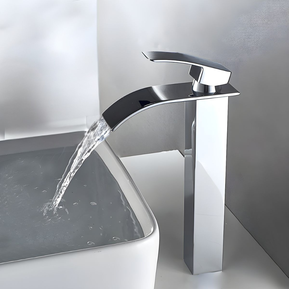 Kestruve | Moderne Kolom Watervaluitloop Badkamerkraan