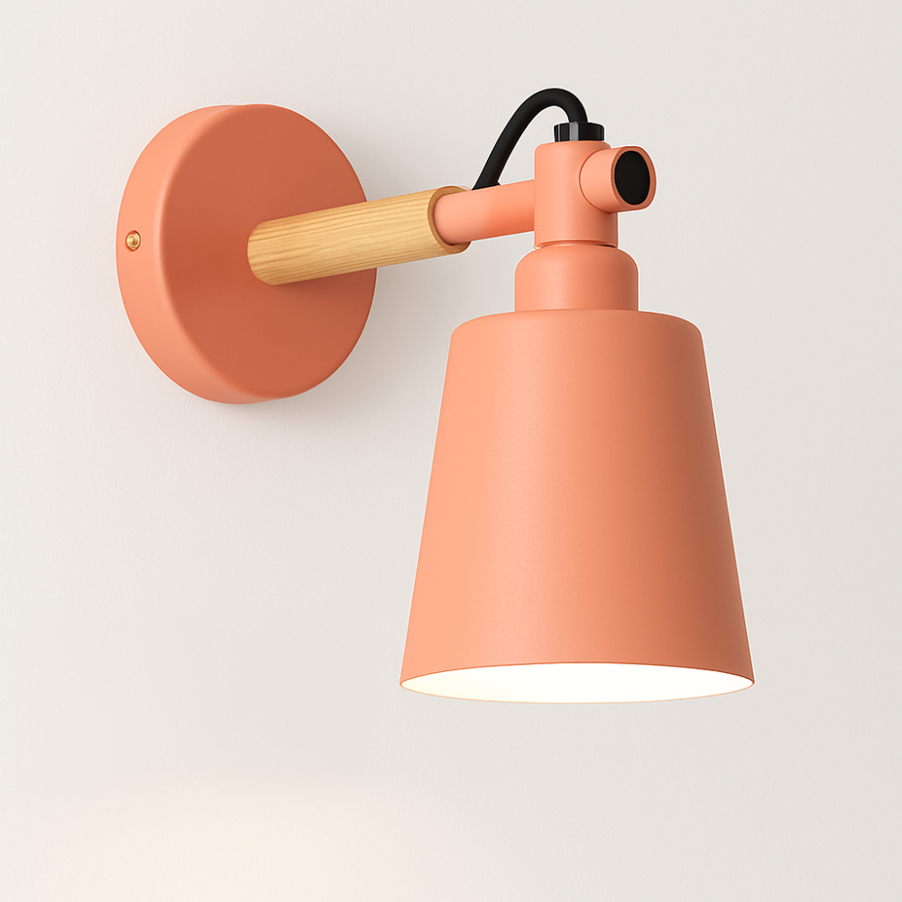 Vyrindo | Moderne Noordse LED Hout Metalen Wandlamp