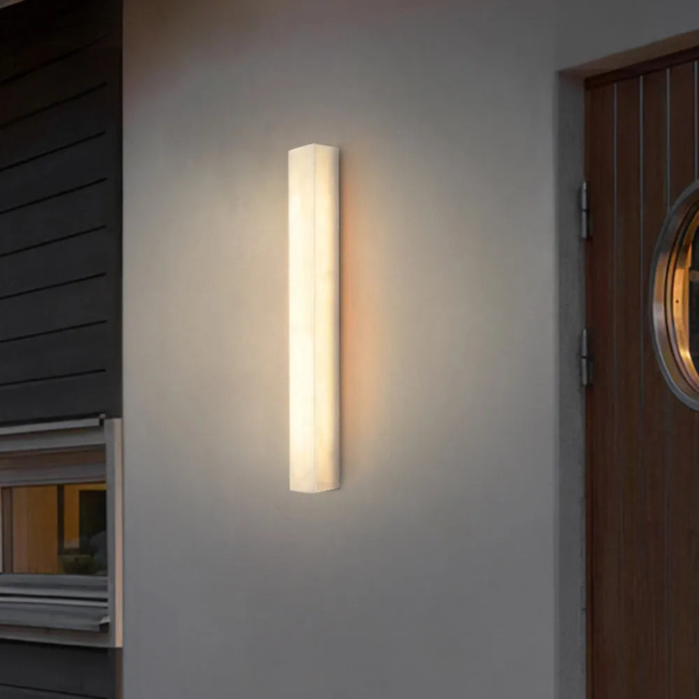 Aerisvall | Moderne Geometrische Slanke Rechthoekige Buitenwandlamp