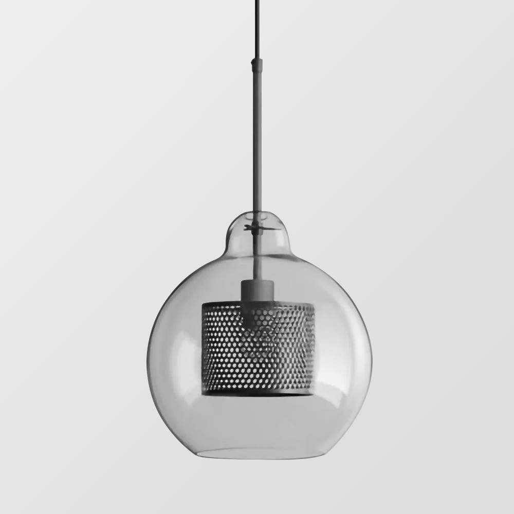 Cylura | Moderne Heldere Glas En Geperforeerde Binnenlamp Hanglamp