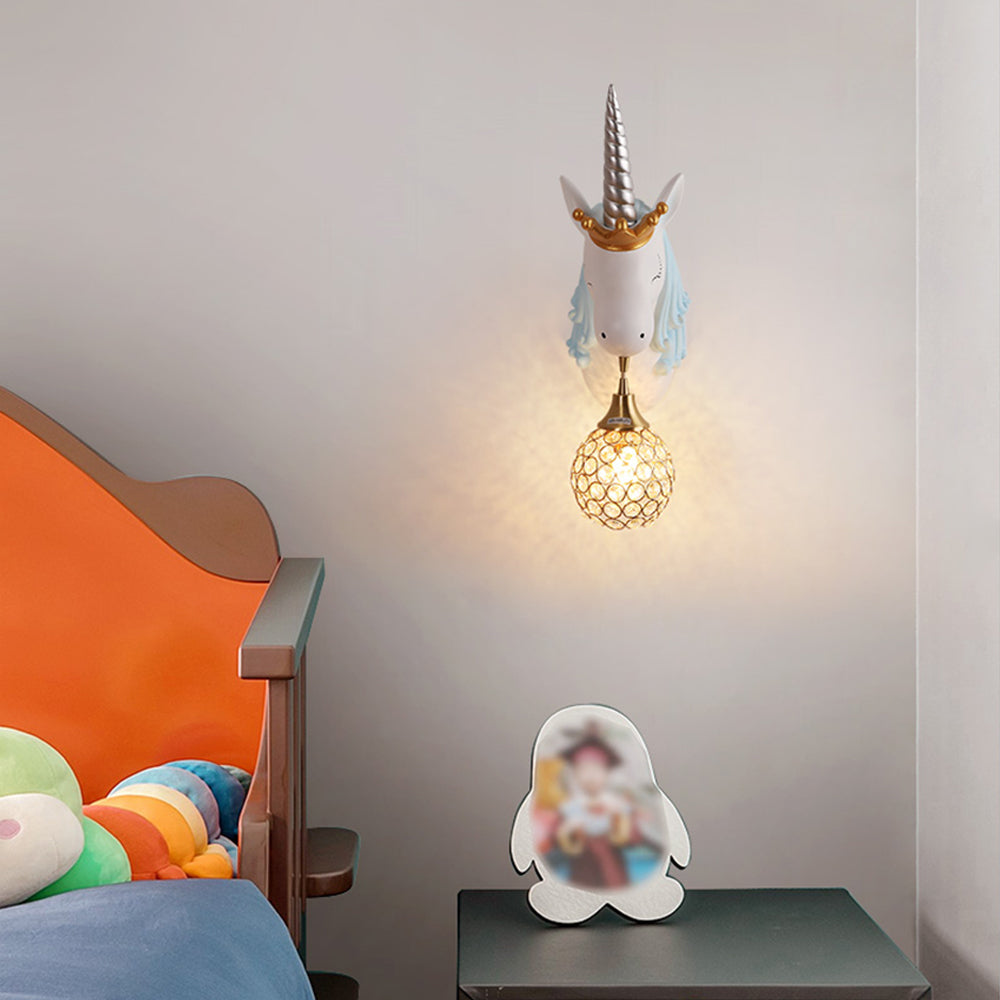 Whimthos | Speelse Eenhoorn Silhouet Kinderkamer Wandlamp