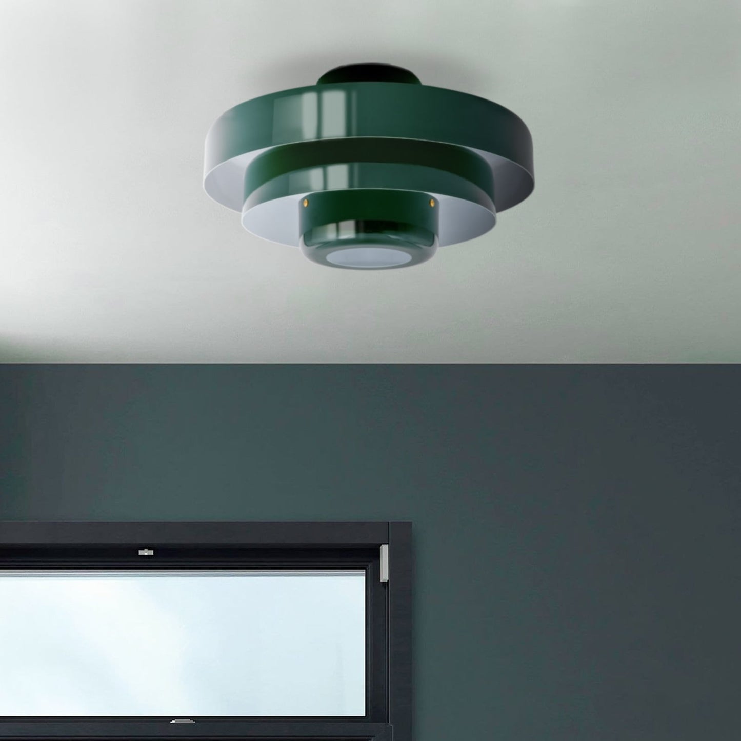 Modera | Retro Laaggedrum Plafondlamp