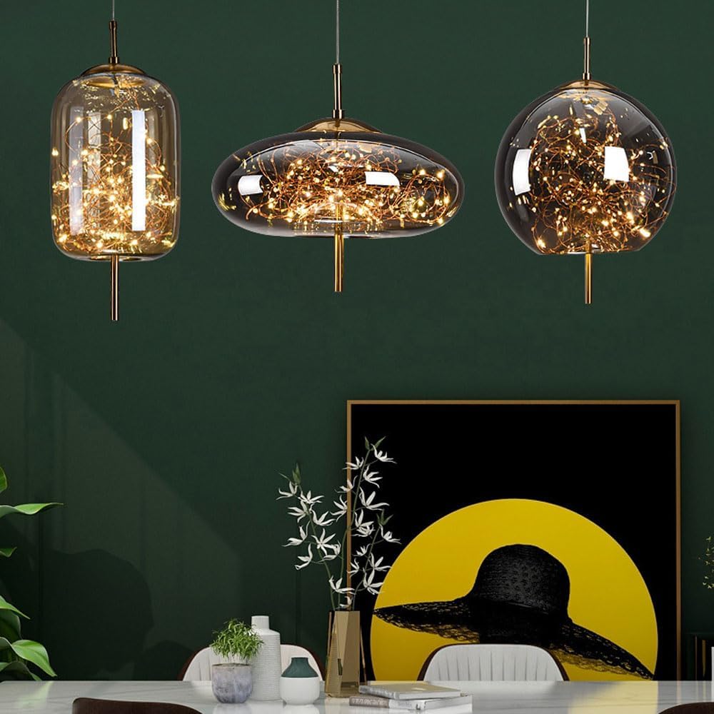 Astral | Nordic Sterrenachtige Glazen Hanglamp