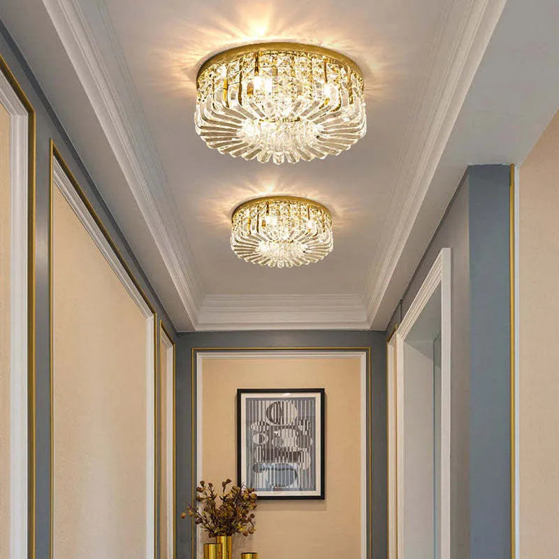 Elisse | Stralende Geometrische Kristal Bloem Plafondlamp