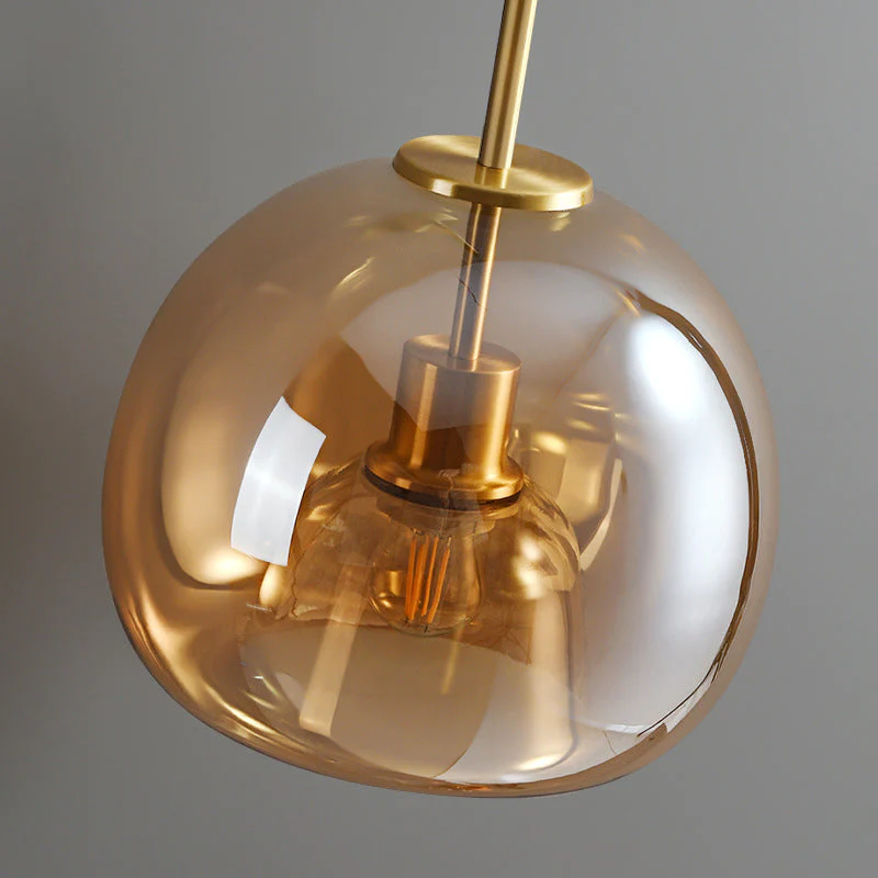 Fumea | Moderne Getinte Glazen Bol Plafondlamp