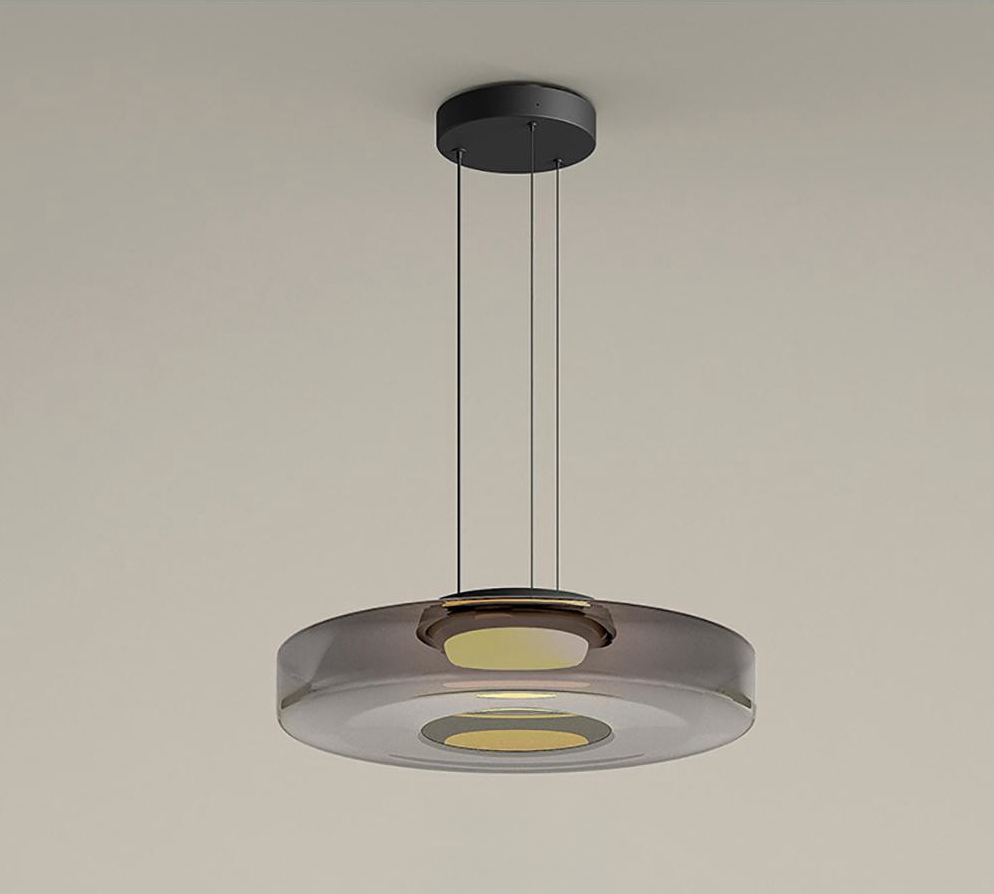 Ambera | Strakke Translucente Laagglas Hanglamp