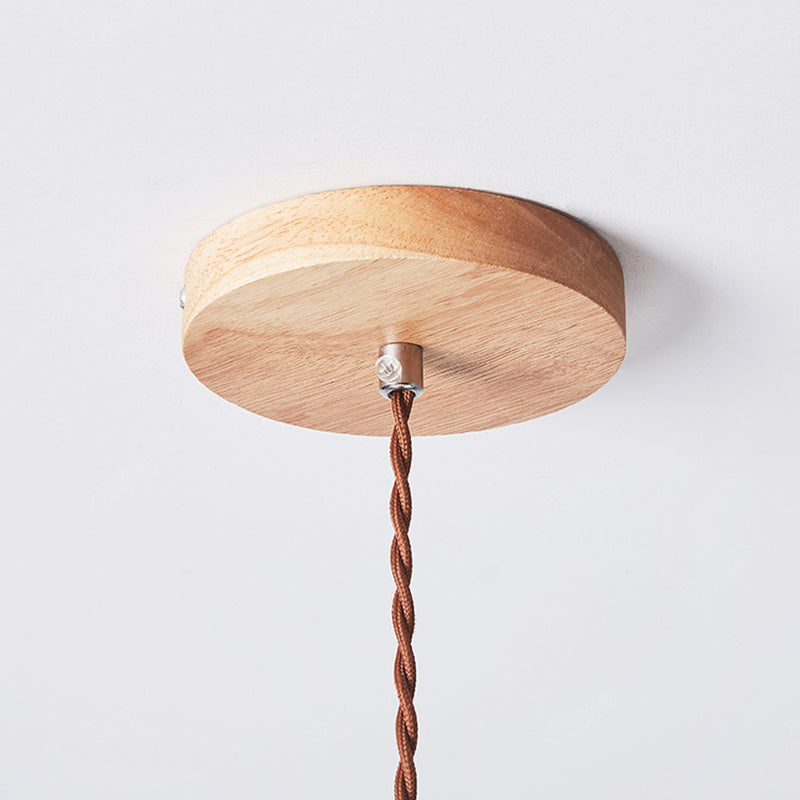 Luvithos | Architectonische Cluster Plissé Geplooide Houten Hanglamp