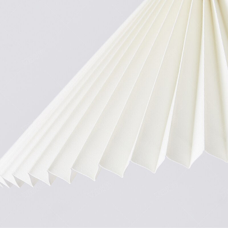 Luvithos | Architectonische Cluster Plissé Geplooide Houten Hanglamp