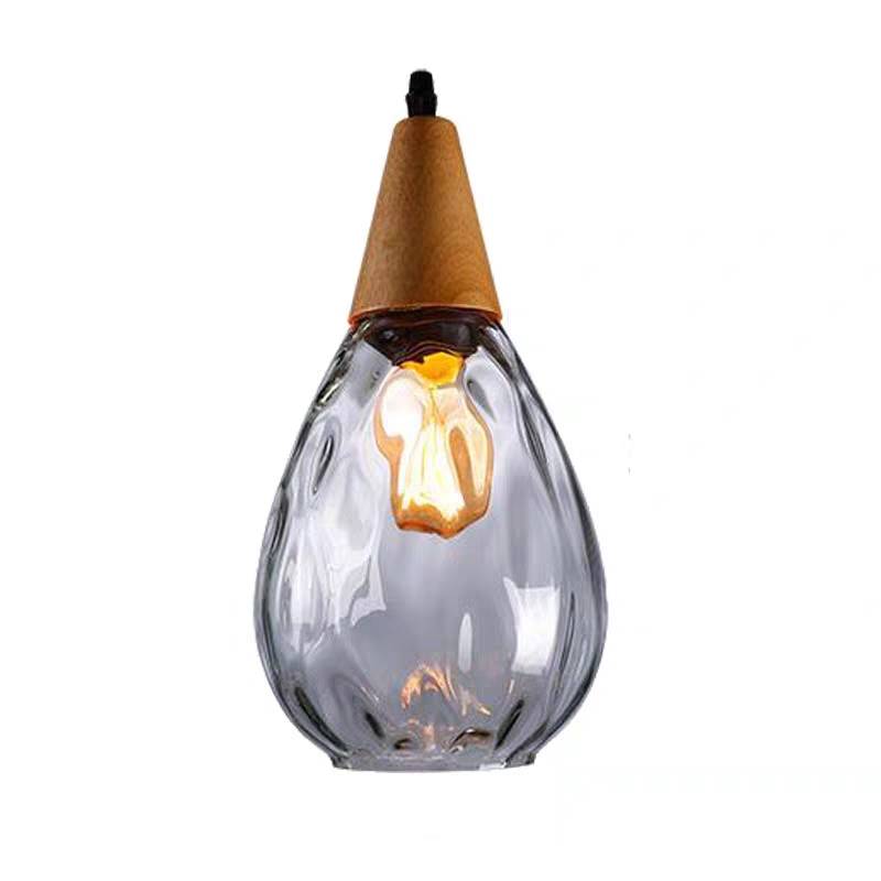 Niris | Minimalistische Druppel Textuur Glazen Hanglamp