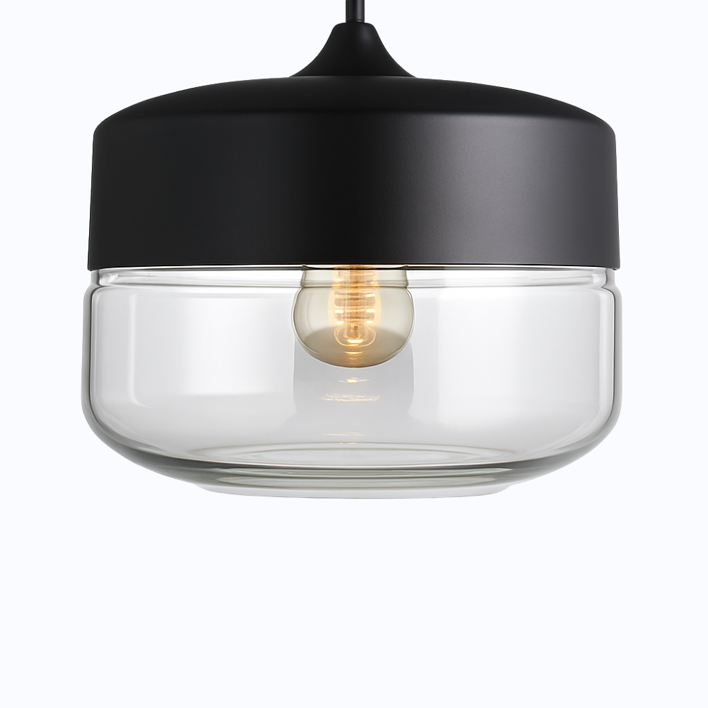 Verphine | Moderne Industriële Glazen Metalen Loft Hanglamp