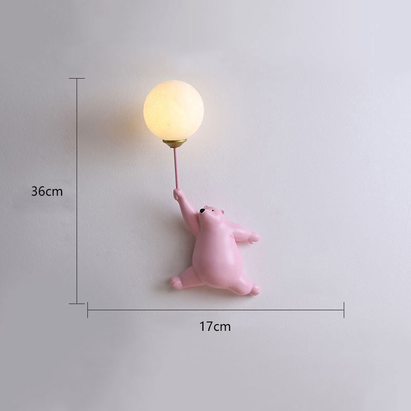 Bublo | Speelse Beer Ballon Wandlamp