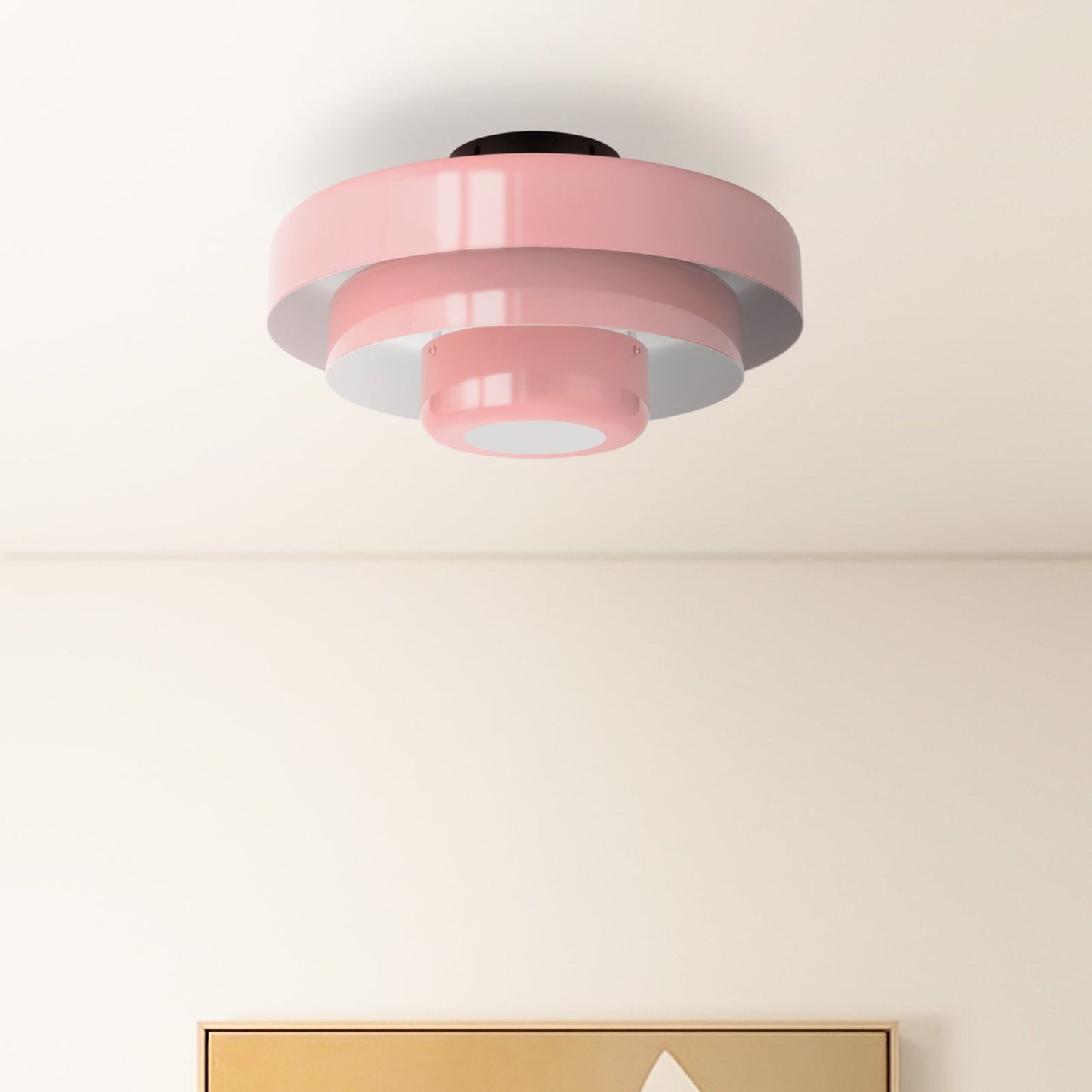 Modera | Retro Laaggedrum Plafondlamp