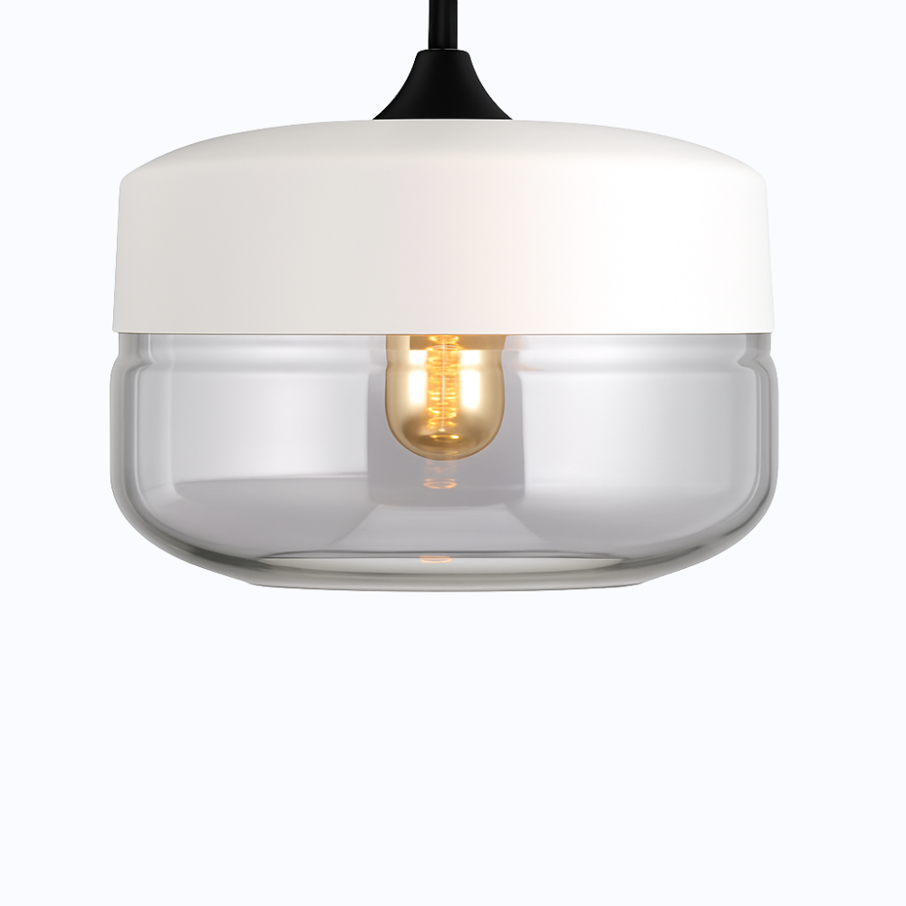 Verphine | Moderne Industriële Glazen Metalen Loft Hanglamp
