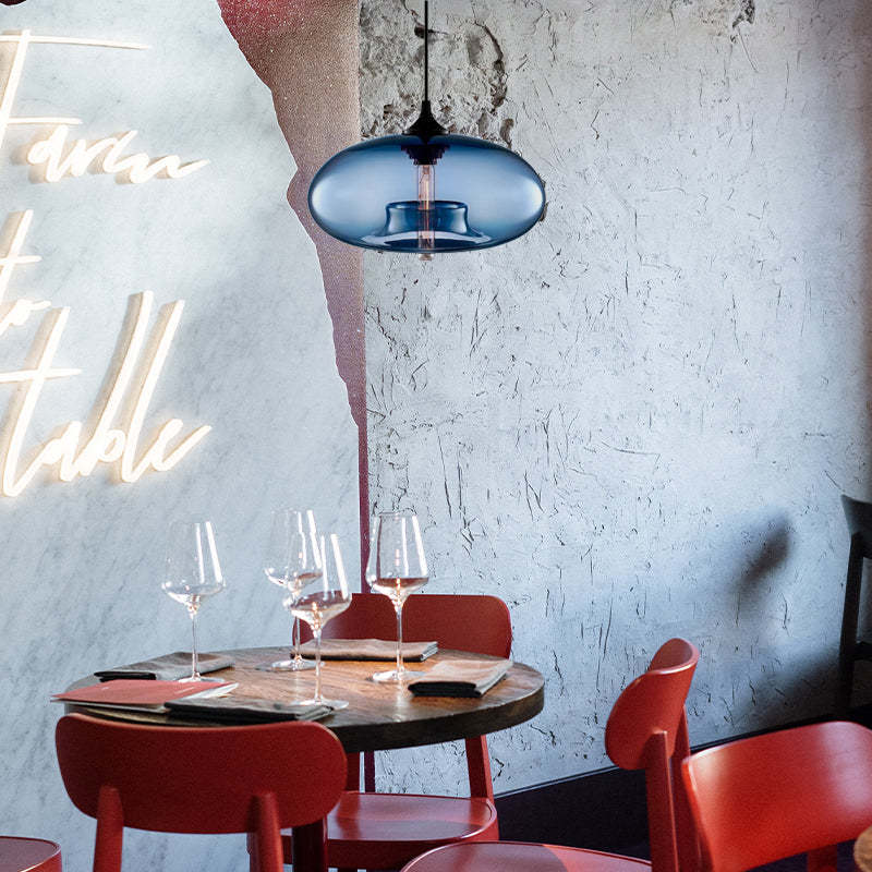 Aerisue | Noordse Glas Vaasje Silhouet Hanglamp