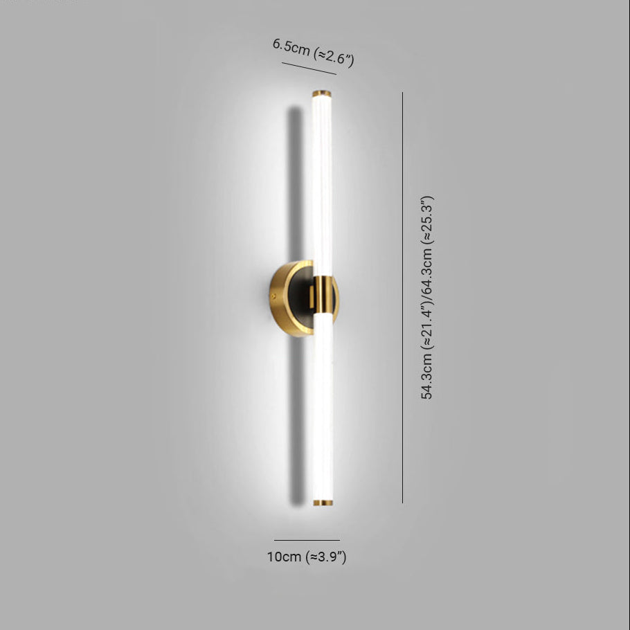 Leime | Designer Geometrische Acryl en Metaal Vanity Wandlamp