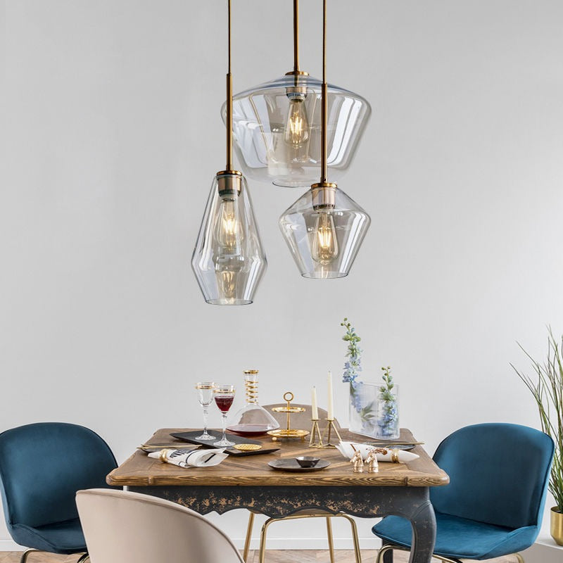 Niris | Nordic Diamantvormige Geometrische Glazen Hanglamp