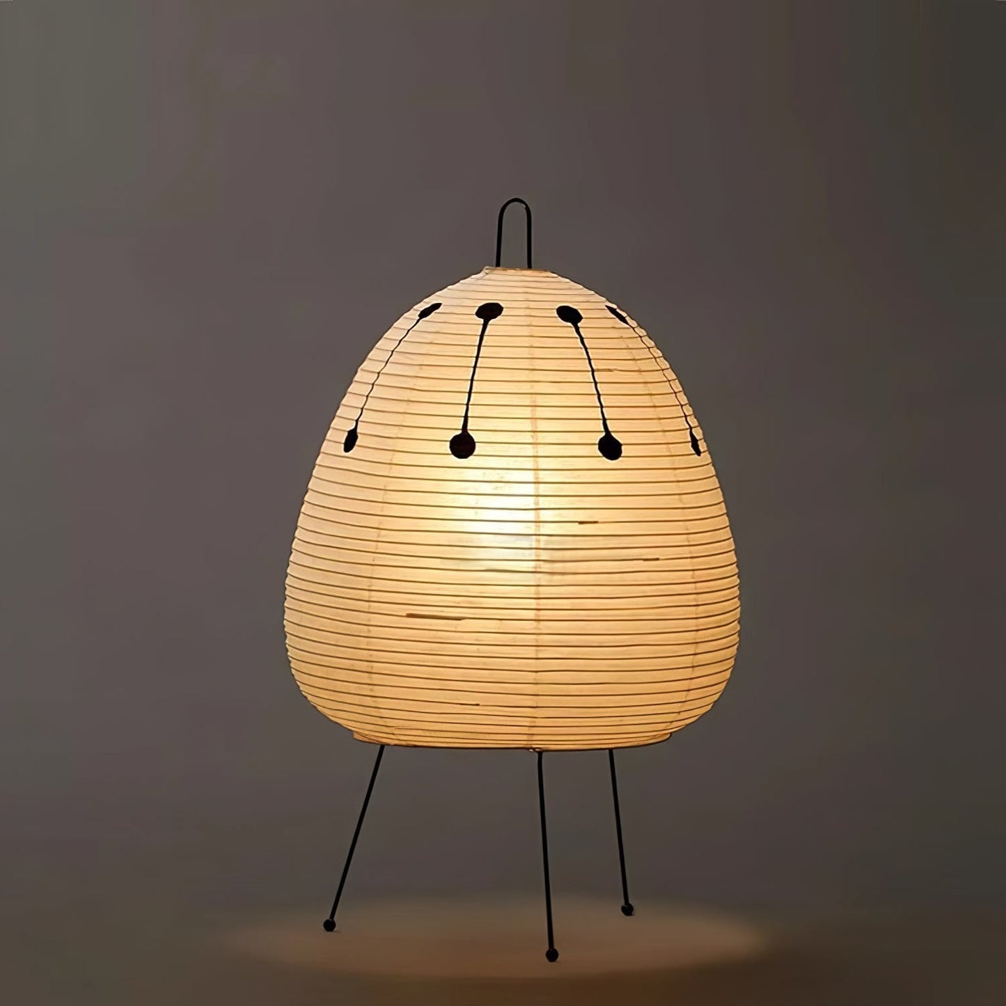 Kryntaleo | Japanse Geribbelde Bamboe Silhouet Oosterse Accent Tafellamp