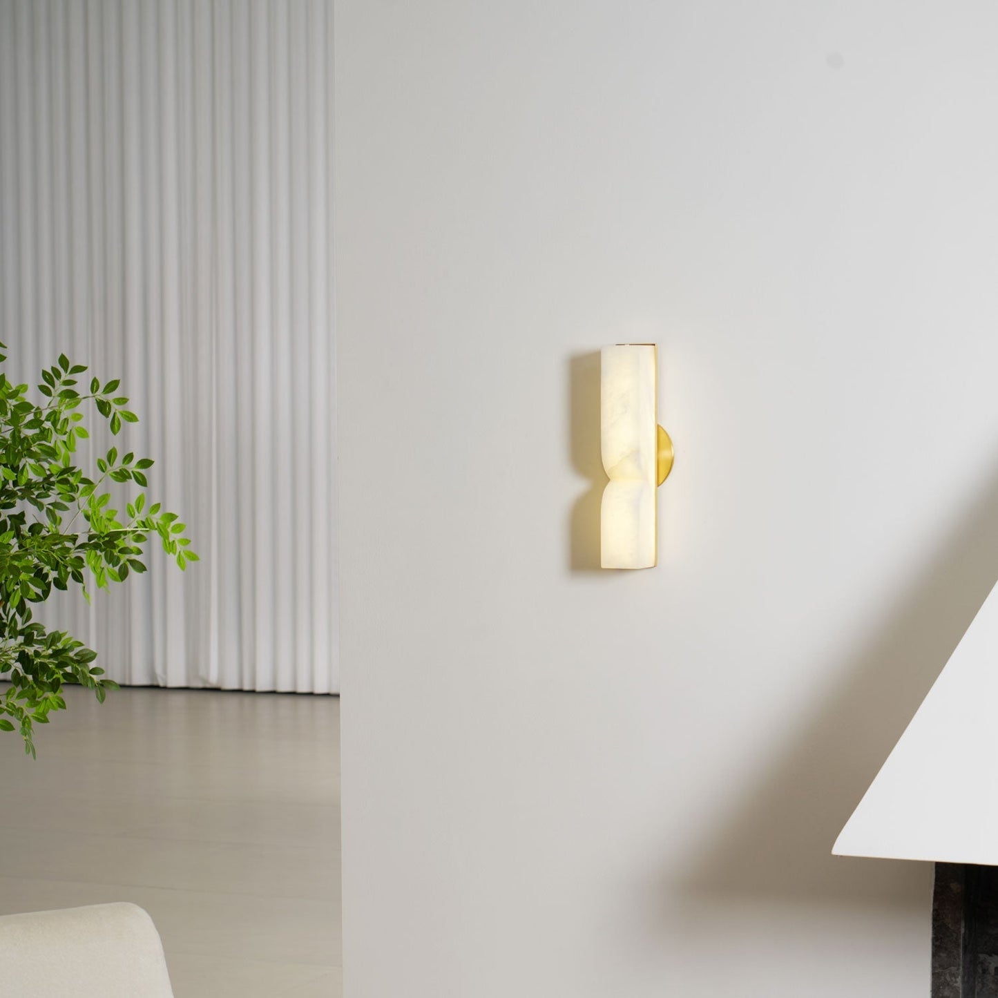 Marbrisso | Minimalistische Gesneden Albast Steen Wandlamp