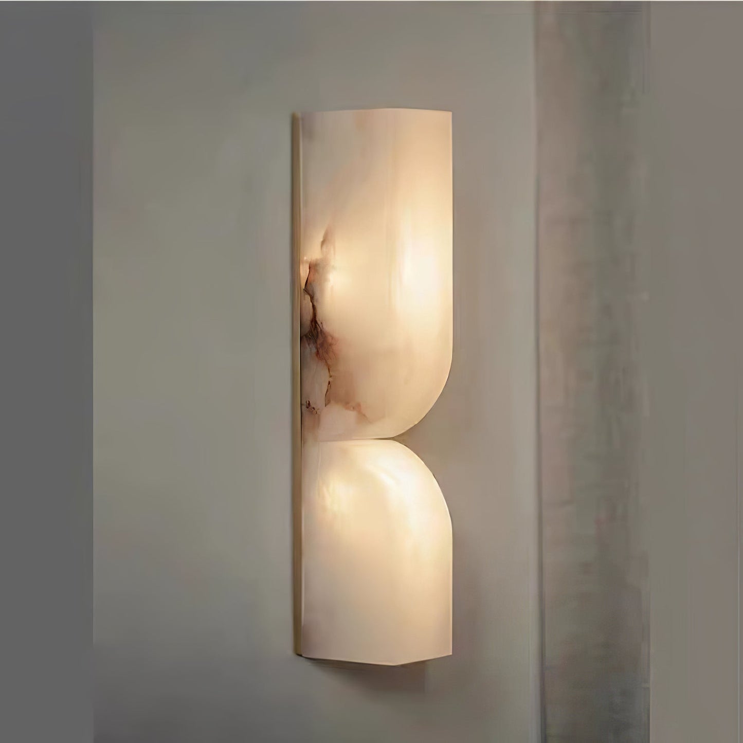 Marbrisso | Minimalistische Gesneden Albast Steen Wandlamp