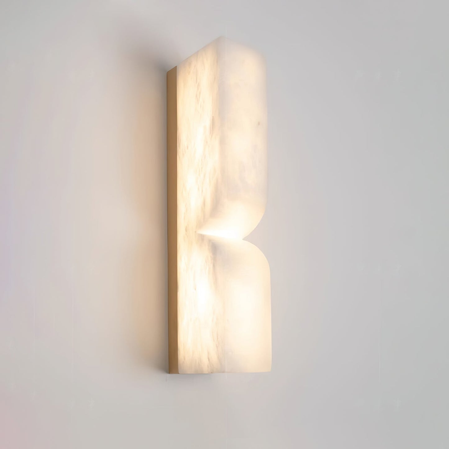 Marbrisso | Minimalistische Gesneden Albast Steen Wandlamp