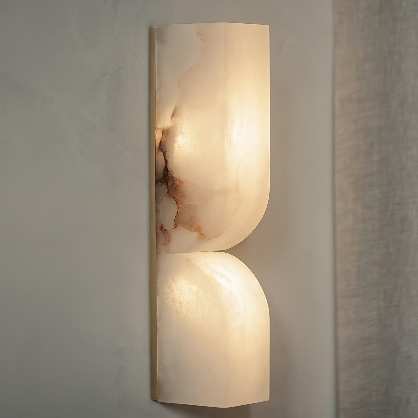 Marbrisso | Minimalistische Gesneden Albast Steen Wandlamp