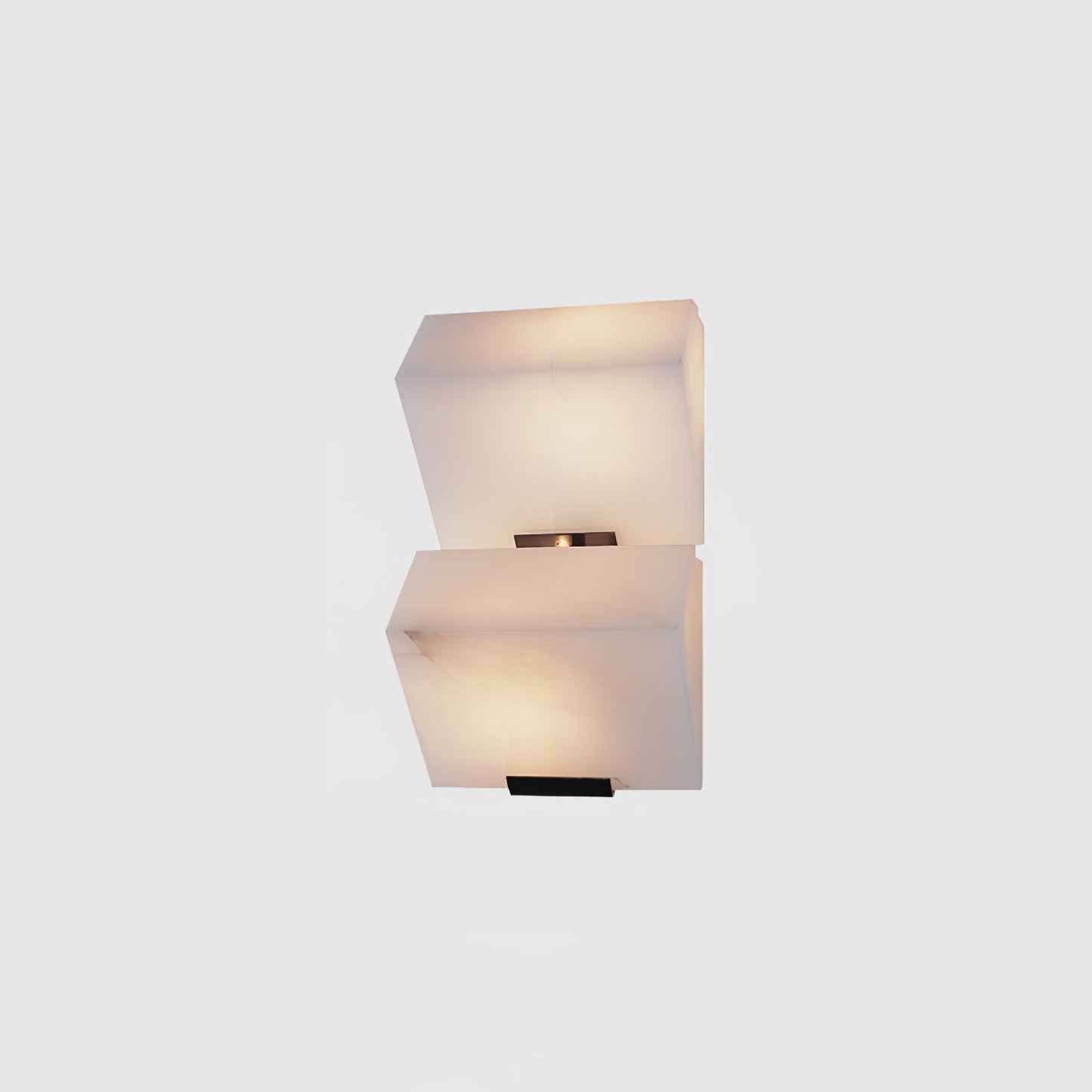 Luvidior | Architectonische Kolom Alabaster Steen Blokken Wandlamp