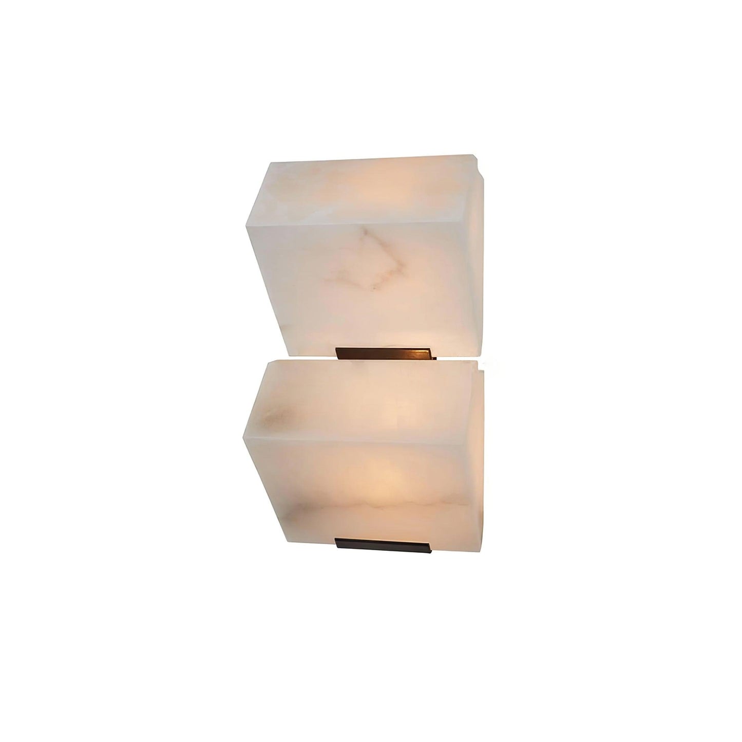 Luvidior | Architectonische Kolom Alabaster Steen Blokken Wandlamp