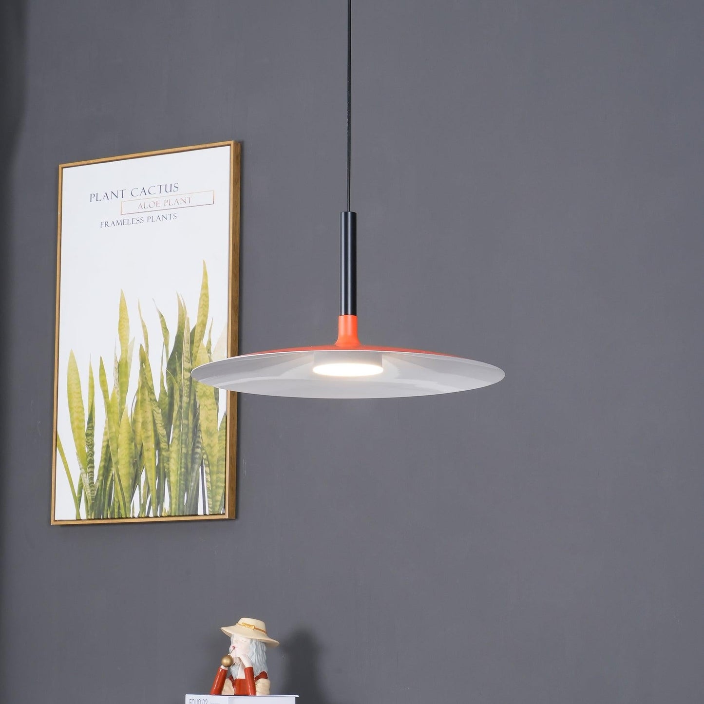 Thaloric | Minimalistische Industriële Aluminium Platte Schijf Hanglamp