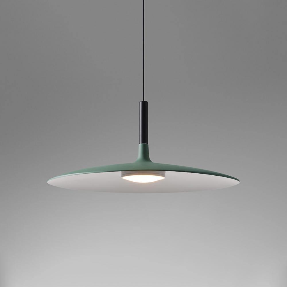 Thaloric | Minimalistische Industriële Aluminium Platte Schijf Hanglamp
