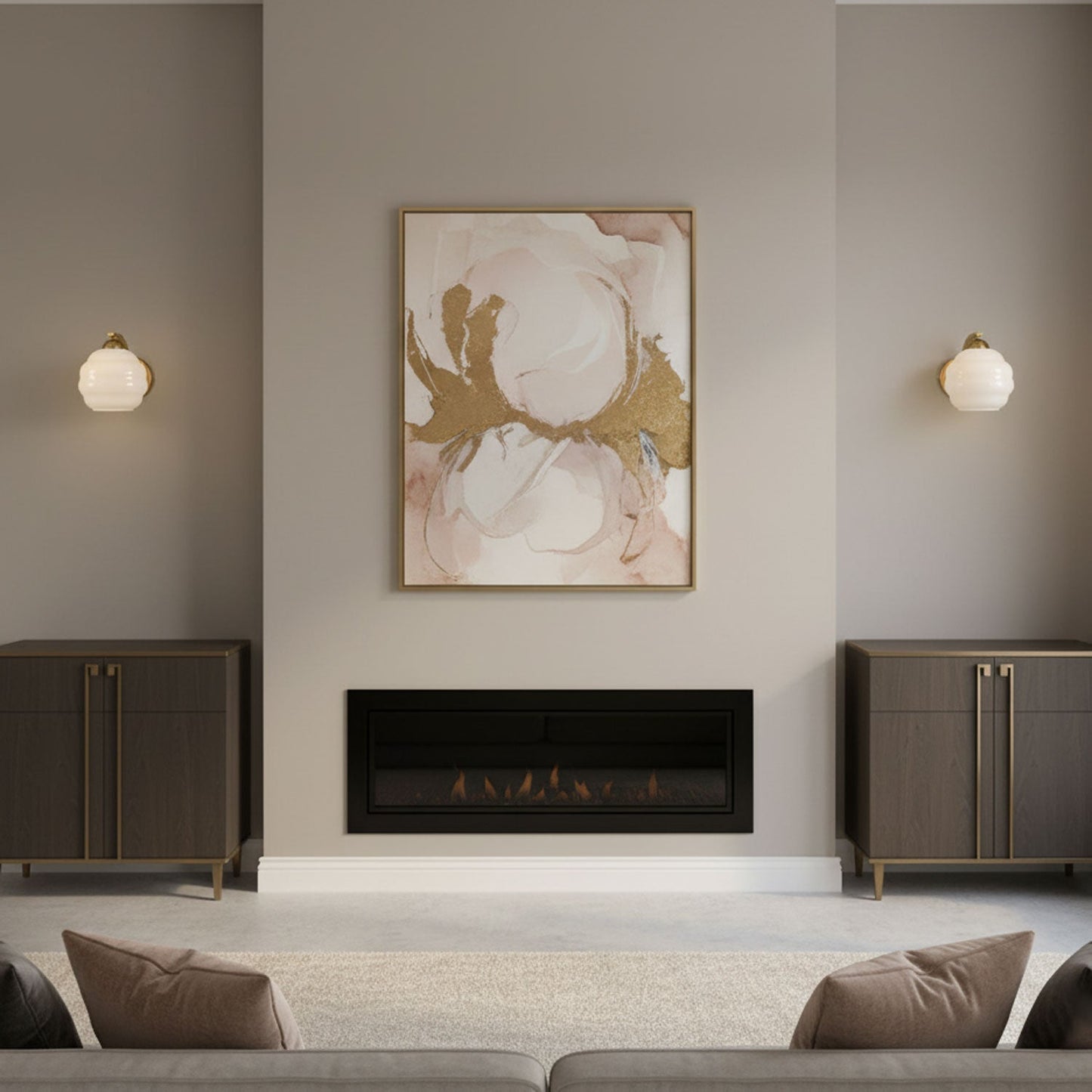 Thryndol | Geribbelde Glazen Bol Vintage Wandlamp